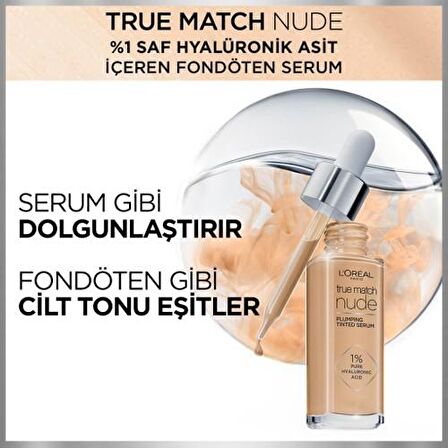 Loreal True Match Nude Serum Fondöten 2-3 Light