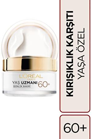 L'Oréal Paris Yaş Uzmanı 60+ Kırışıklık Karşıtı Besleyici Krem