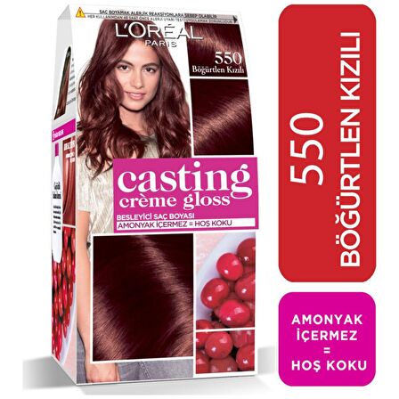 LOREAL CASTİNG BOYA 550 BÖĞÜRTLEN KIZILI