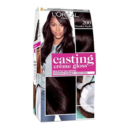 L'Oréal Paris Casting Crème Gloss Saç Boyası - 200 Karadut Siyahı