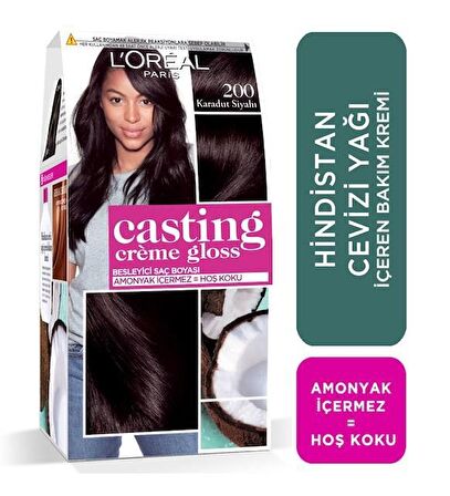 L'Oréal Paris Casting Crème Gloss Saç Boyası - 200 Karadut Siyahı