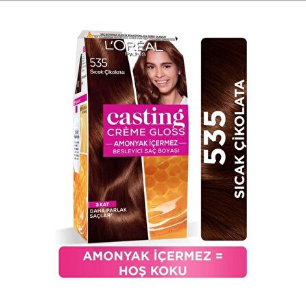 L'Oréal Paris Casting Crème Gloss Saç Boyası - 535 Sıcak Çikolata