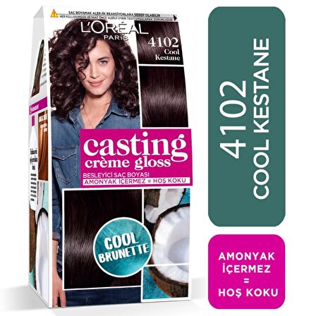 L'Oréal Paris Casting Crème Gloss Saç Boyası 4102 Cool Kestane