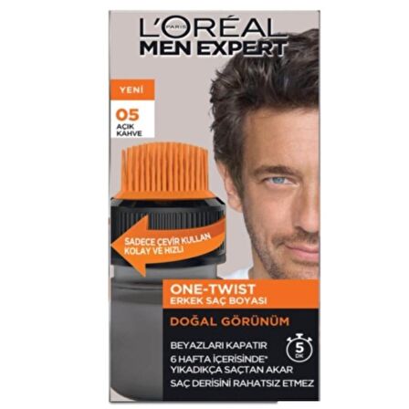 L'Oréal Paris Men Expert One-Twist Erkek Saç Boyası Açık Kahve 05