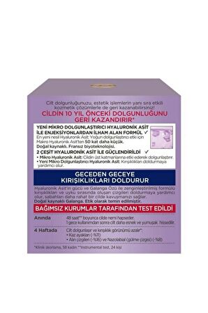 Revitalift Filler Yoğun Dolgunlaştırıcı Yaşlanma Karşıtı Gece Kremi 50ml - Hyaluronik Asit