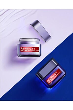 Loreal Paris Revitalift Filler Yaşlanma Karşıtı Kolajen 30 Yaş + Gece-Gündüz Yüz ve Boyun Kremi 50 ml Bakım Seti 