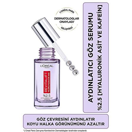 Loreal Paris Revitalift Filler %1.5 Saf Hyaluronik Asit Kırışıklık Karşıtı Gece-Gündüz-Göz Bakım Kremi-Aydınlatıcı Serum ve Göz Bakım Serumu Ice Roller Hediyeli Cilt Bakım Seti