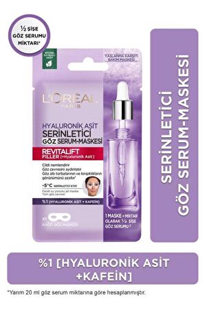 Loreal Paris Revitalift Filler Serinletici Göz Serum Maskesi 3'lü Set