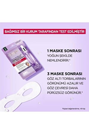 Loreal Paris Revitalift Filler Serinletici Göz Serum Maskesi 3'lü Set