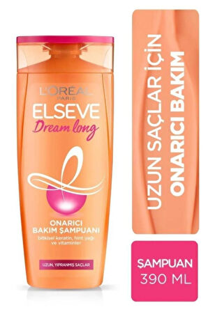 Elseve Dream Long Onarıcı Bakım Şampuanı 390ml 2'li Set