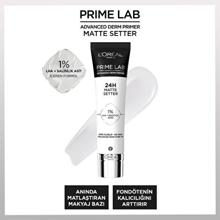 L'Oréal Paris Prime Lab Matte Setter Matlaştırıcı Makyaj Bazı