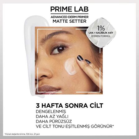 L'Oréal Paris Prime Lab Matte Setter Matlaştırıcı Makyaj Bazı