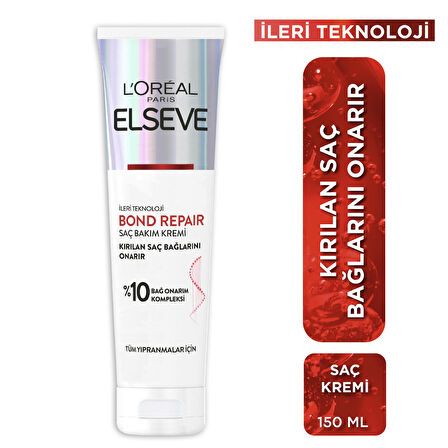 L'Oréal Paris Bond Repair Tüm Yıpranmalar İçin Saç Bağlarını Onarıcı Bakım Kremi 150 ml