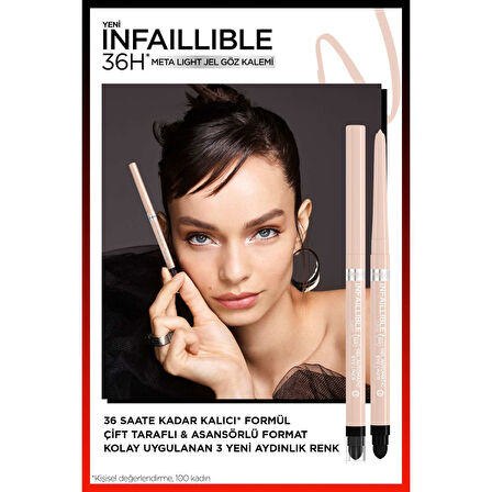 L'Oréal Paris Infaillible Meta Light Jel Göz Kalemi - Polar White