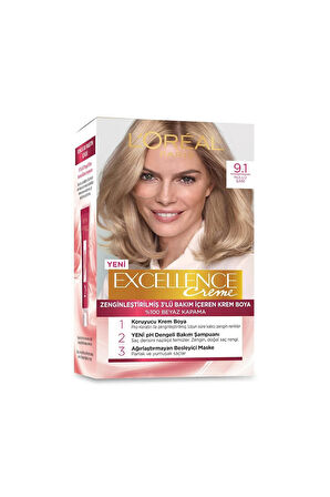 Loreal Excellence Creme 9.1 Küllü Sarı