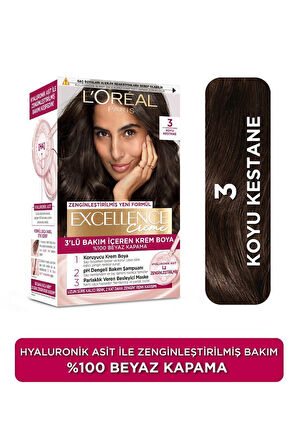 Loreal Excellence Creme 3 Koyu Kestane