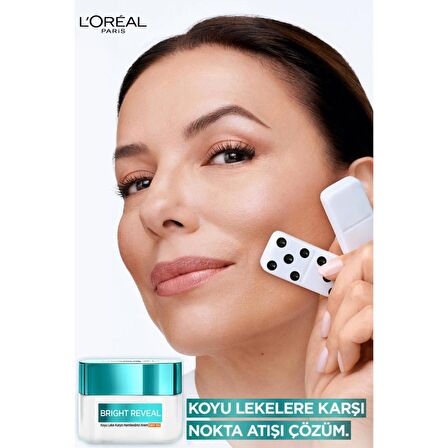 L'Oréal Paris Bright Reveal Koyu Leke Karşıtı, Cilt Tonu Eşitleyici Spf50 Nemlendirici Krem Niasinamid 50 ml