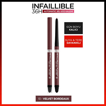 L'Oréal Paris Infaillible Göz Kalemi - 13 Velvet Bordeaux