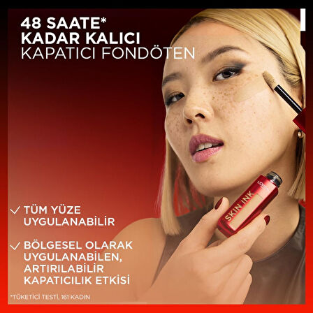 L'Oréal Paris Skin Ink Gün Boyu Kapatıcı Fondöten - Nötr Alt Ton 15