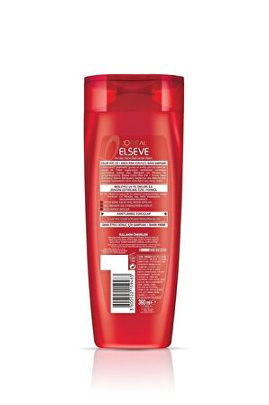 Elseve L'oréal Paris Colorvive Renk Koruyucu Bakım Şampuanı 2'si 1 Arada 360 ml