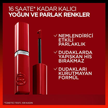 L'Oréal Paris Infaillible Laque Resistance Likit Parlak Ruj - 601 Worth It