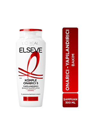 L'Oréal Paris Elseve Komple Onarıcı 5 Yapılandırıcı Bakım Şampuanı 300 ML