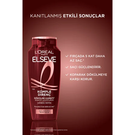 L'Oréal Paris Elseve Komple Direnç Dökülme Karşıtı Şampuan 400 ml