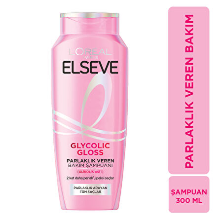 L'Oréal Paris Elseve Glycolic Gloss Parlaklık Veren Bakım Şampuanı 300ml