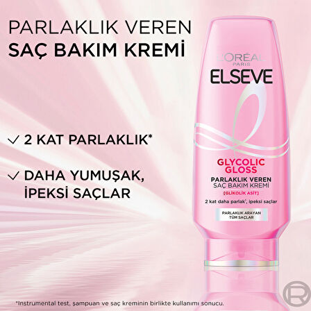 L'Oréal Paris Elseve Glycolic Gloss Parlaklık Veren Saç Bakım Kremi 250ml