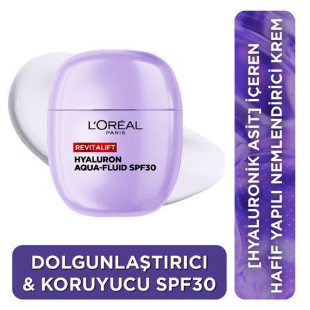 L'Oréal Parisrevitalift [Hyaluronik Asit] İ̇Çeren Dolgunlaştırıcı Hafif Yapılı Spf30 Korumalı Nemlendirici Yüz Kremi 40Ml