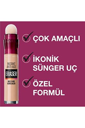 Lash Sensational Ekstra Siyah Maskara &  Instant Anti Age Eraser Kapatıcı & Baby Skin Makyaj Bazı