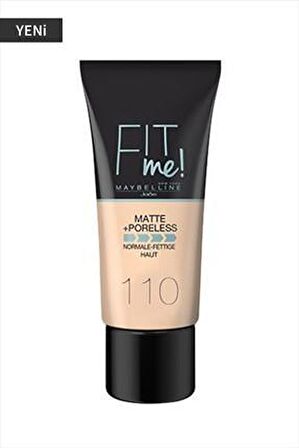 Fit Me Matte+Poreless Fondöten 110 Porcelain