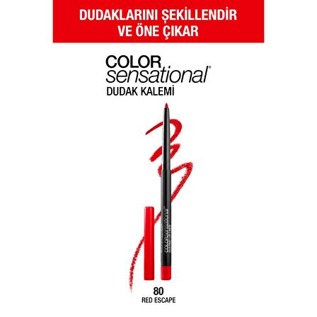 Maybelline New York Color Sensational Dudak Kalemi - 80 Red Escape (Kırmızı)