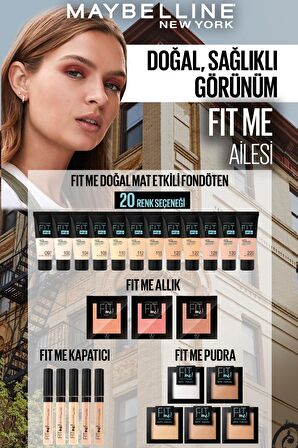 Maybelline New York Fit Me Matte+Poreless Pudra - 90 Translucent (Transparan)