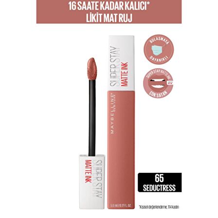 Maybelline Super Stay Matte Ink Liquid Lipstick 65 Seductress Ruj