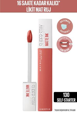 Super Stay Matte Ink City Edition Likit Mat Ruj - 130 Self-starter