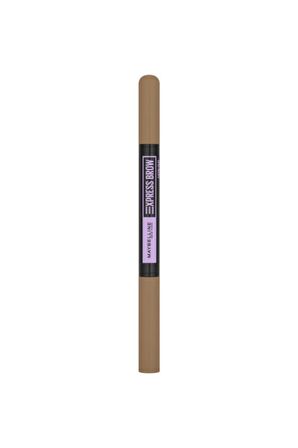 Maybelline New York Express Brow Satin Duo Çift Taraflı Kaş Kalemi - 01 Açık Ton