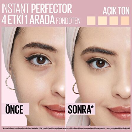 Maybelline New York Instant Perfector 4 ETKİ 1 ARADA Fondöten - Fair Light (Açık Ton)