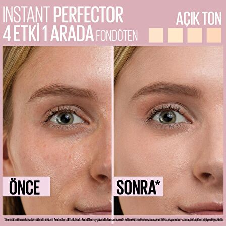 Maybelline New York Instant Perfector 4 ETKİ 1 ARADA Fondöten - Fair Light (Açık Ton)