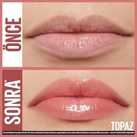 Maybelline Dudak Dolgunlaştırıcı Parlatıcı Kalıcı Işıltılı Dudaklar Nemlendirici Lip Gloss Seti 95 Captivated-009 Topaz