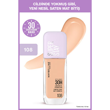 Maybelline New York Super Stay Lumi Matte Fondöten - 108