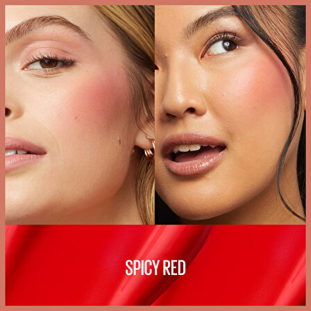 Maybelline New York Sunkisser Hazy Matte Likit Allık - 36 Spicy Red