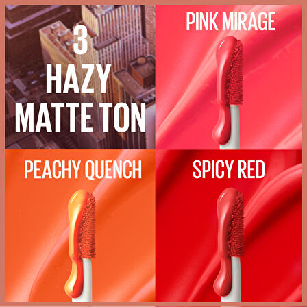 Maybelline New York Sunkisser Hazy Matte Likit Allık - 36 Spicy Red