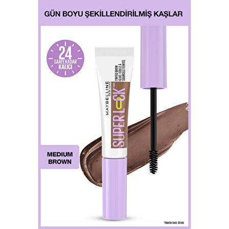 Super Lock Brow Glue Kaş Sabitleyici Maskara - Medium Brown