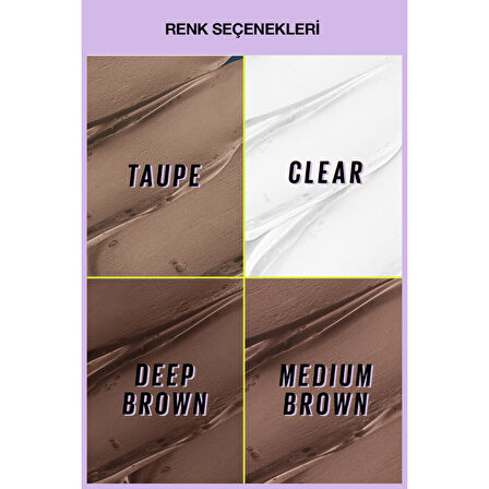 Super Lock Brow Glue Kaş Sabitleyici Maskara - Medium Brown