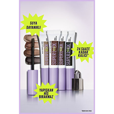 Super Lock Brow Glue Kaş Sabitleyici Maskara - Medium Brown
