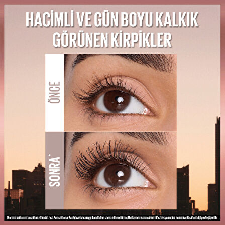 Maybelline New York Lash Sensational Body Maskara - Hacimli ve Gün Boyu Kalkık Görünen Kirpikler