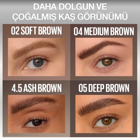 Maybelline New York Brow Insert Çift Uçlu Kaş Kalemi – 04 Medium Brown