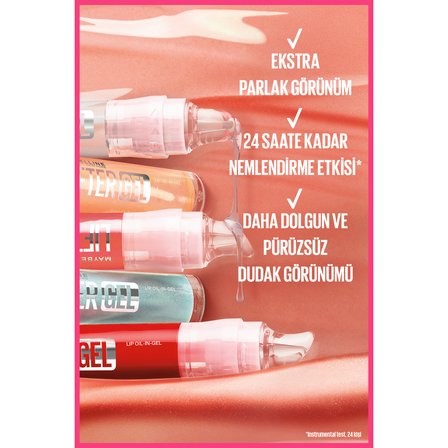 Maybelline New York Lifter Gel Ekstra Parlak ve Nemlendirici Dudak Parlatıcısı - 01 Mintini
