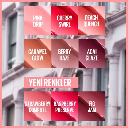 Maybelline New York Lifter Glaze Shea Yağı ve Hyalüronik Asit İçeren Nemlendirici Renkli Dudak Balmı - 14 Fig Jam